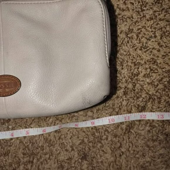 Slate gray fossil shoulder tote Crossbody Weekend Neutral Everyday Fashion Purse - Picture 12 of 14